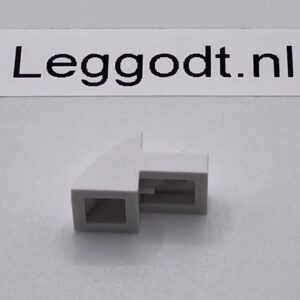 COBI: Slope Curved Modified Pivot 3P 1 x 1 with Plate 1 x 2 Steep - white (bialy)