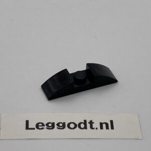 COBI: Slope Curved Modified Pivot 2P 1 x 1 x 2/3 Both Sides with Plate 1 x 3 - black (czarny)