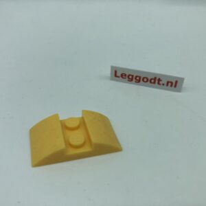 COBI: Slope, Curved Modified Pivot 2P 2 x 2 x 2/3 Both Sides - bright yellow (jasnoz&oacute;lty)
