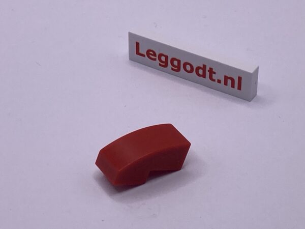 COBI: Slope Curved 3P 2 x 1 with Cutout Corner - red (czerwony)