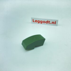 COBI: Slope, Curved 3P 2 x 1 - dark green military (ciemnozielony wojskowy/militarny)