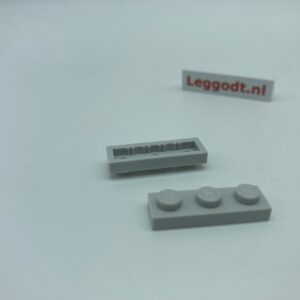 COBI: Plate 1 x 3 (with Mold Pip Side, without Pins) - light grey (jasno szary)