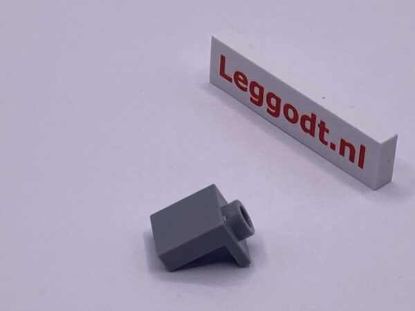 COBI: Bracket Tile DN 1 x 1 Plate Thin 1/2 x 1 - new grey (nowy szary)