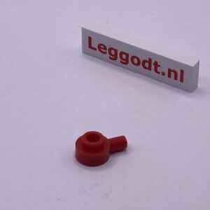 COBI: Plate Round 1 x 1 with Hollow Pivot and Bar - red (czerwony)