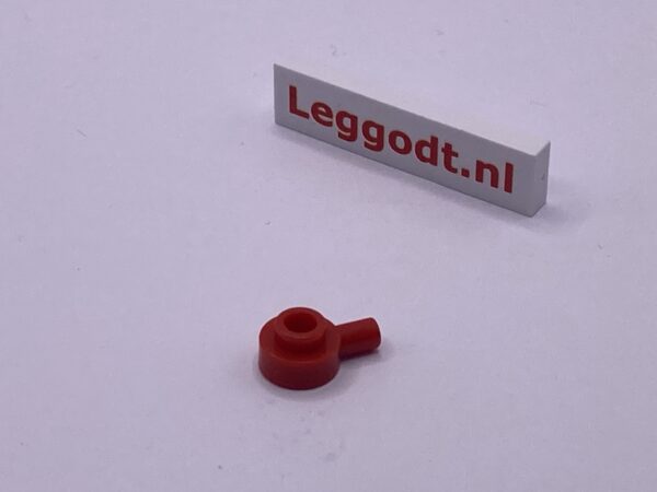 COBI: Plate Round 1 x 1 with Hollow Pivot and Bar - red (czerwony)