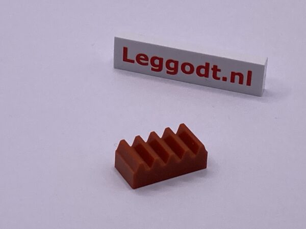 COBI: Technic, Gear 05 Tooth Rack - dark orange (ciemnopomaranczowy)