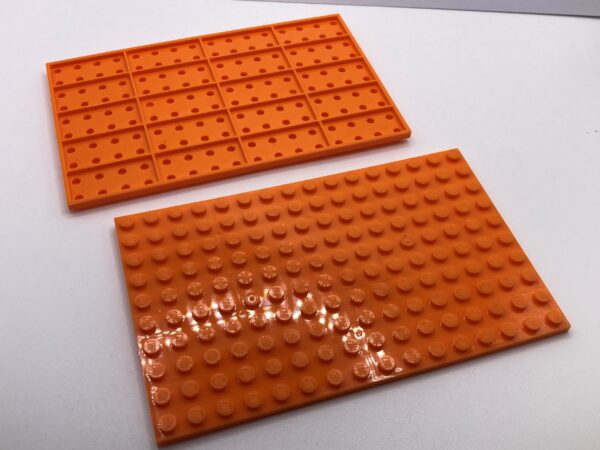 COBI: Baseplate 10 x 16 (without Bottom Tubes) - bright light orange