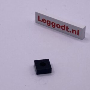 COBI: Tile Modified 1 x 1 with Hole - black (czarny)