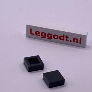 COBI: Tile 1 x 1 without Groove - graphite (grafitowy)