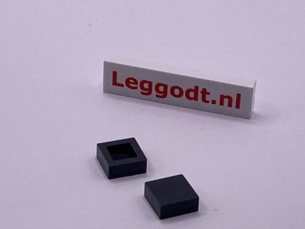 COBI: Tile 1 x 1 without Groove - graphite (grafitowy)