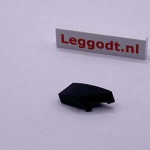 COBI: Slope Curved 2P 2 x 1 x 2/3 Wedge Right (Prawy) - black (czarny)