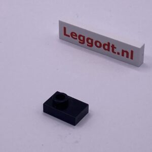 COBI: Tile Modified 1 1/2 x 1 with 1 Pivot on Top - black (czarny)