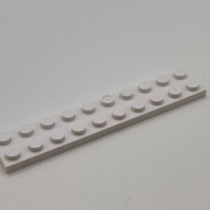 COBI: Plate 2 x 10 (with Mold Pip Pivot) - white (bialy)