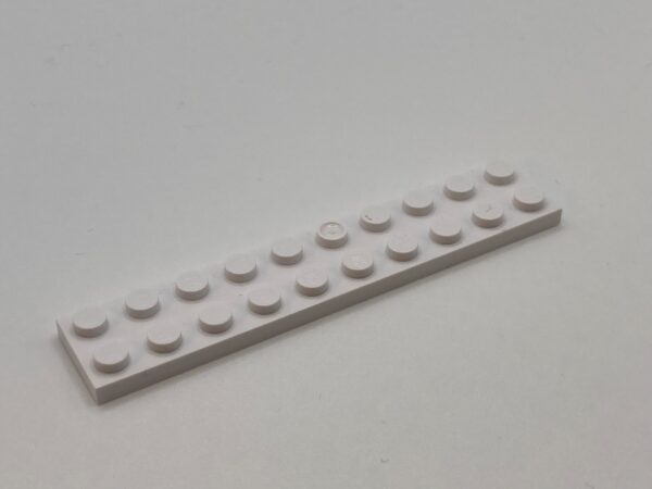 COBI: Plate 2 x 10 (with Mold Pip Pivot) - white (bialy)