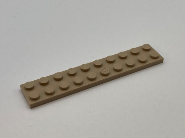 COBI: Plate 2 x 10 (with Mold Pip Pivot) - beige (bezowy)