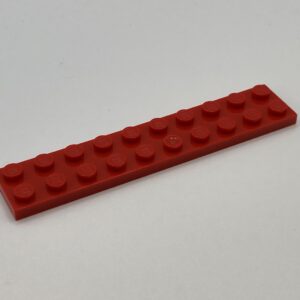 COBI: Plate 2 x 10 (with Mold Pip Pivot) - red (czerwony)