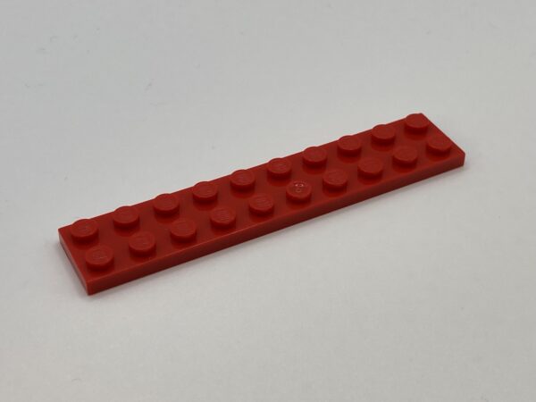 COBI: Plate 2 x 10 (with Mold Pip Pivot) - red (czerwony)