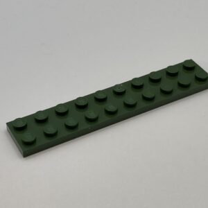 COBI: Plate 2 x 10 (with Mold Pip Pivot) - dark green military (ciemnozielony wojskowy/militarny)