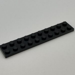 COBI: Plate 2 x 10 (with Mold Pip Pivot) - black (czarny)