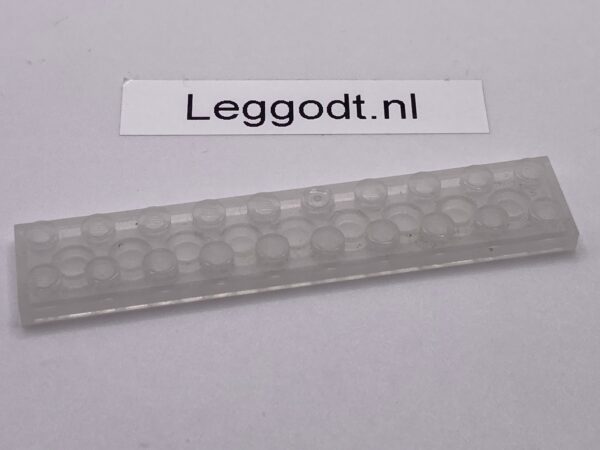COBI: Plate 2 x 10 (with Mold Pip Pivot) - milky white (mlecznobialy)