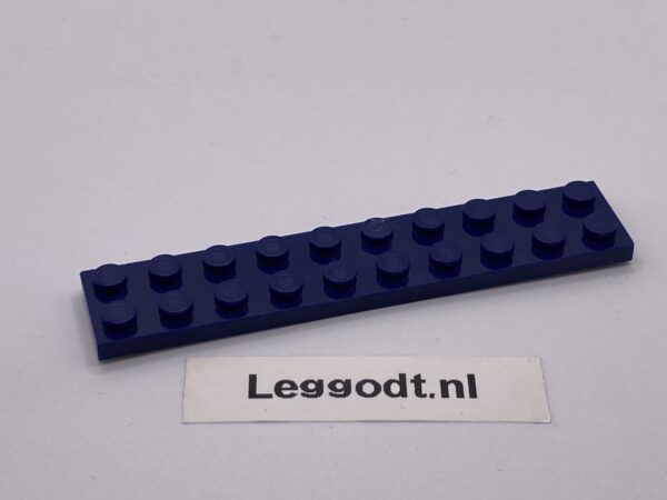 COBI: Plate 2 x 10 (with Mold Pip Pivot) - dark blue (ciemny niebieski)
