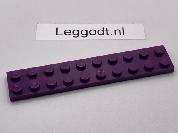 COBI: Plate 2 x 10 (with Mold Pip Pivot) - dark purple (ciemny fiolet)