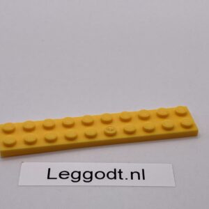 COBI: Plate 2 x 10 (with Mold Pip Pivot) - bright yellow (jasnozólty)