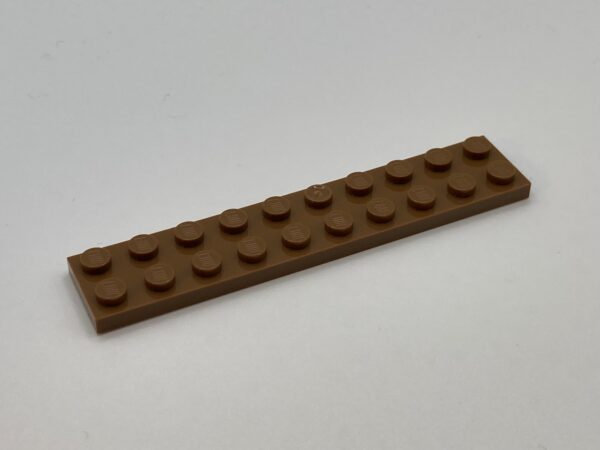COBI: Plate 2 x 10 (with Mold Pip Pivot) - brown (brazowy)