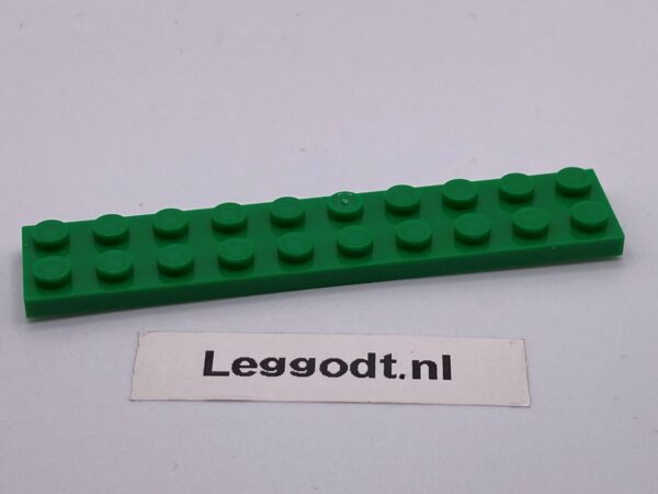 COBI: Plate 2 x 10 (with Mold Pip Pivot) - green bp (zielony bp)
