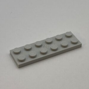 COBI: Plate 2 x 6 (with Mold Pip Central) - light grey (jasno szary)