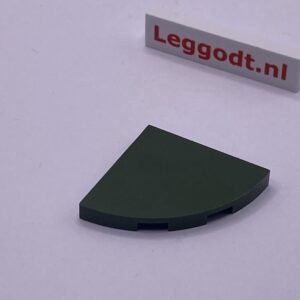 COBI: Tile Modified 3 x 3 with Rounded Corner (Open) - dark green military (ciemnozielony wojskowy/militarny)