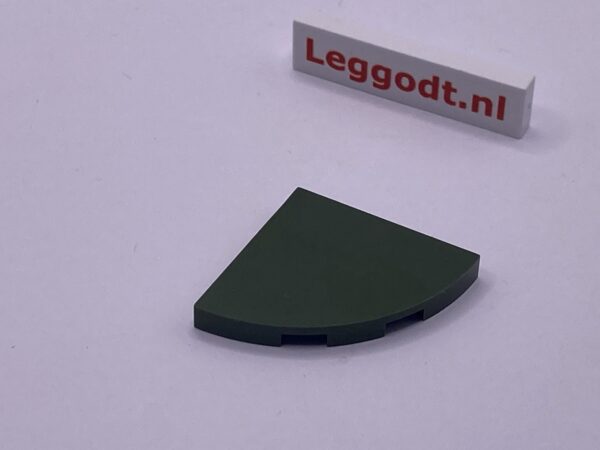 COBI: Tile Modified 3 x 3 with Rounded Corner (Open) - dark green military (ciemnozielony wojskowy/militarny)