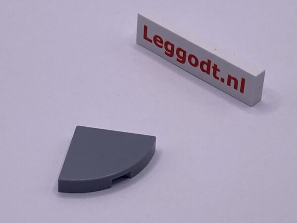 COBI: Tile Modified 2 x 2 with Rounded Corner (Open) - new grey (nowy szary)