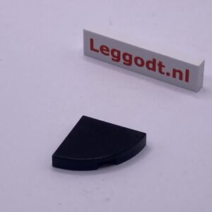 COBI: Tile Modified 2 x 2 with Rounded Corner (Open) - black (czarny)