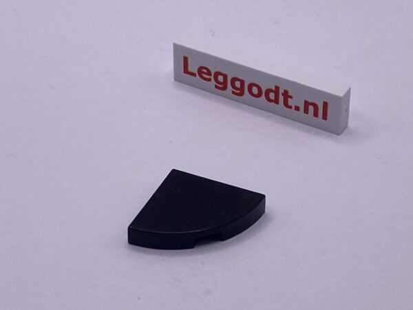 COBI: Tile Modified 2 x 2 with Rounded Corner (Open) - black (czarny)