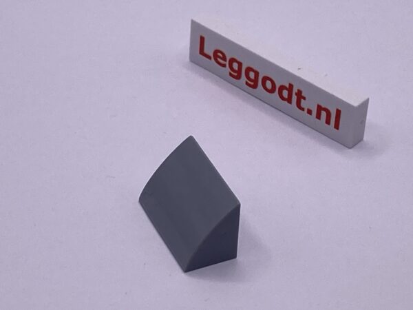 COBI: Slope Curved 3P 1 x 2 Steep - new grey (nowy szary)