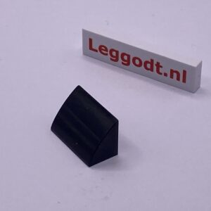 COBI: Slope Curved 3P 1 x 2 Steep - black (czarny)