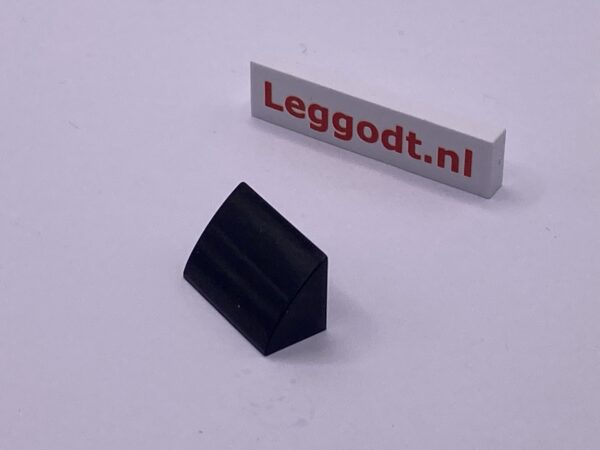 COBI: Slope Curved 3P 1 x 2 Steep - black (czarny)