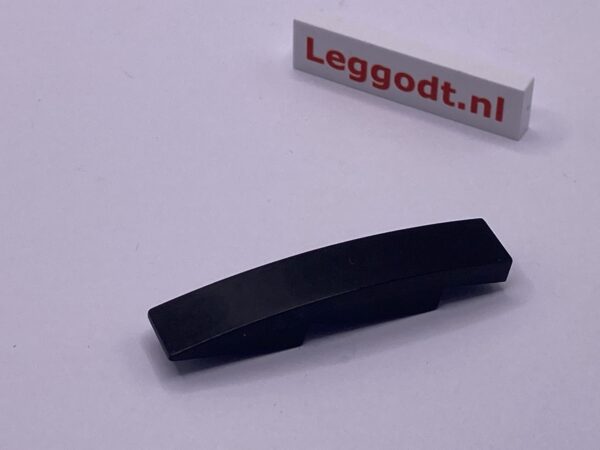 COBI: Slope Curved 3P 5 x 1 with Cutout Corners - black (czarny)