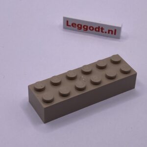 COBI: Brick 2 x 6 (Mold Pip Central) - beige (bezowy)