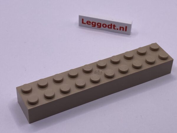 COBI: Brick 2 x 10 (Mold Pip Centre) - beige (bezowy)