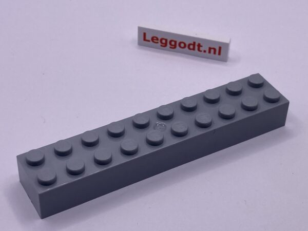 COBI: Brick 2 x 10 (Mold Pip Centre) - new grey (nowy szary)