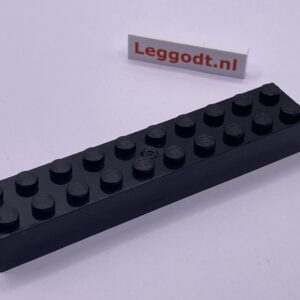 COBI: Brick 2 x 10 (Mold Pip Central) - black (czarny)