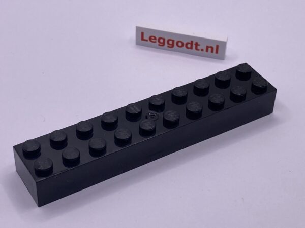 COBI: Brick 2 x 10 (Mold Pip Centre) - black (czarny)