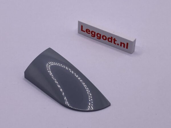 COBI: Slope Curved Modified 3P 2 x 5 Wedge Left (Lewy) - new grey (nowy szary)