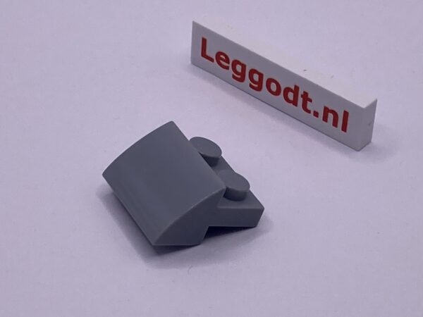 COBI: Slope Curved Modified Pivot 3P 1 x 2 with Plate 2 x 2 Steep - new grey (nowy szary)