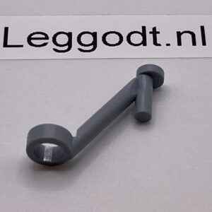 COBI: Support Pole Angled with 1 Pivot and 1 Pivot Receptacle - new grey (nowy szary)
