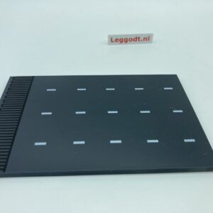 COBI: Tile 8 x 12 with Runway Pattern #2 (Pad printed) - new grey (nowy szary)
