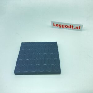 COBI: Tile, Modified 4 x 4 with Shingles Pattern - graphite (grafitowy)