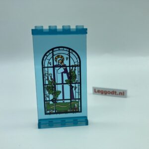 COBI: Panel 1 x 4 x 6 1/3 Smooth with Stained Glass (Pad printed) - trans-dark blue